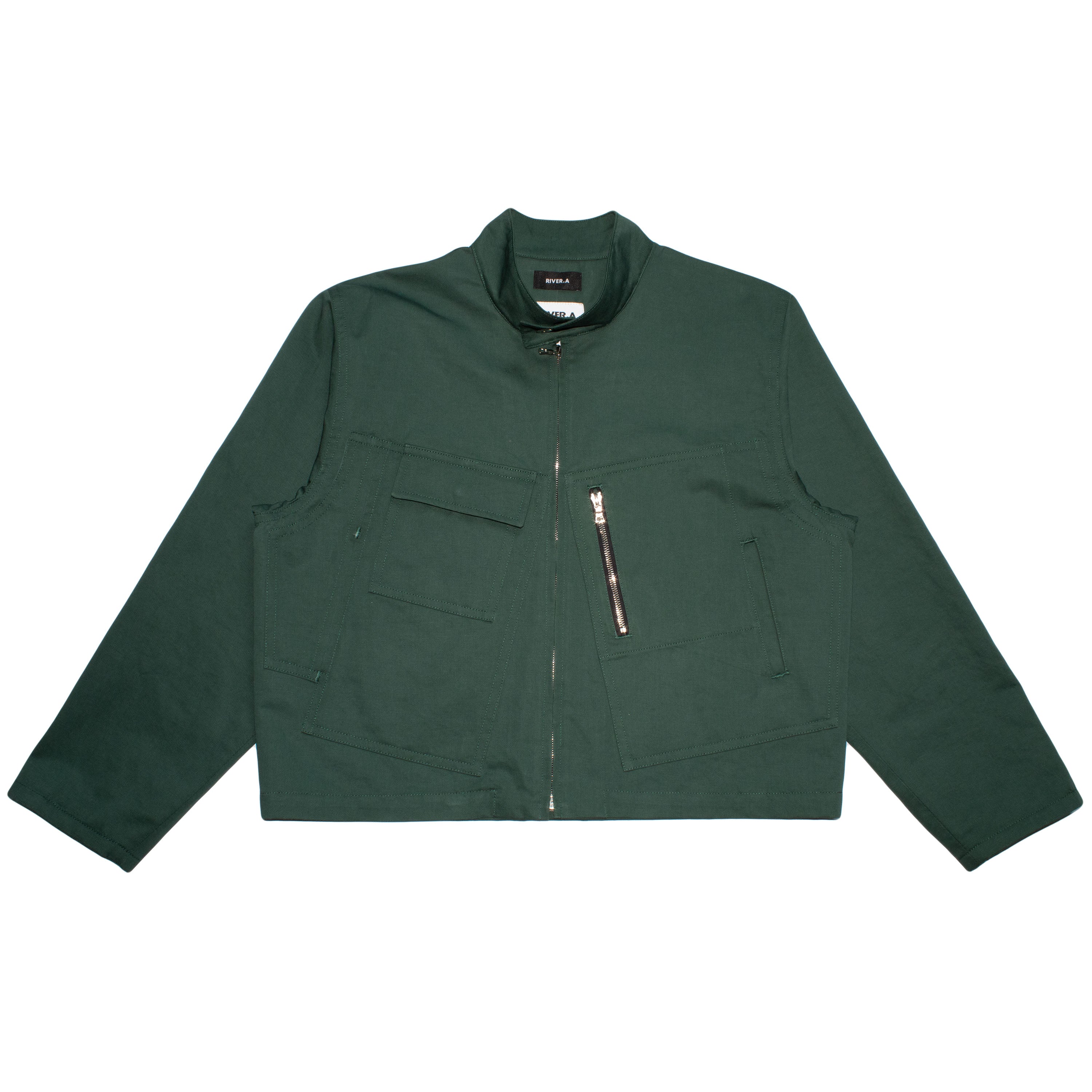 ジャケット・アウター Collerless Twill Jacket Twill Collarless Jacket - Olive Green – Johnny's Wear Alls