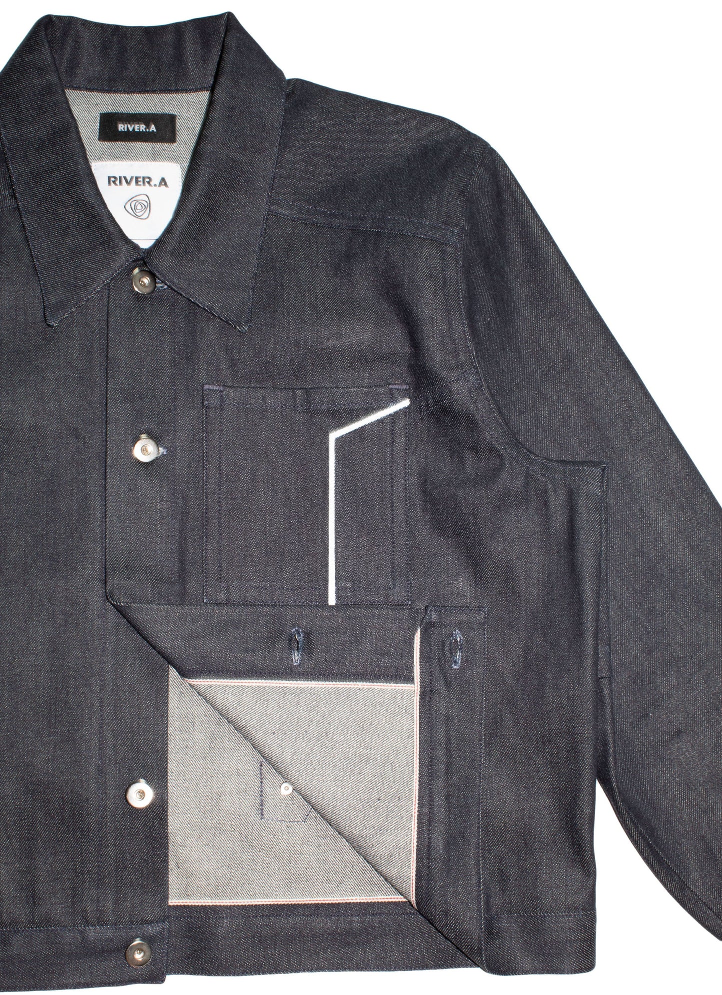 DROPPED SHOULDER SELVEDGE JACKET