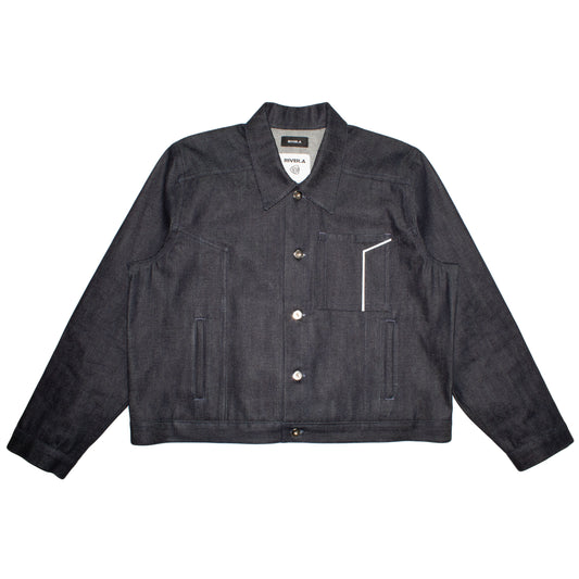 DROPPED SHOULDER SELVEDGE JACKET