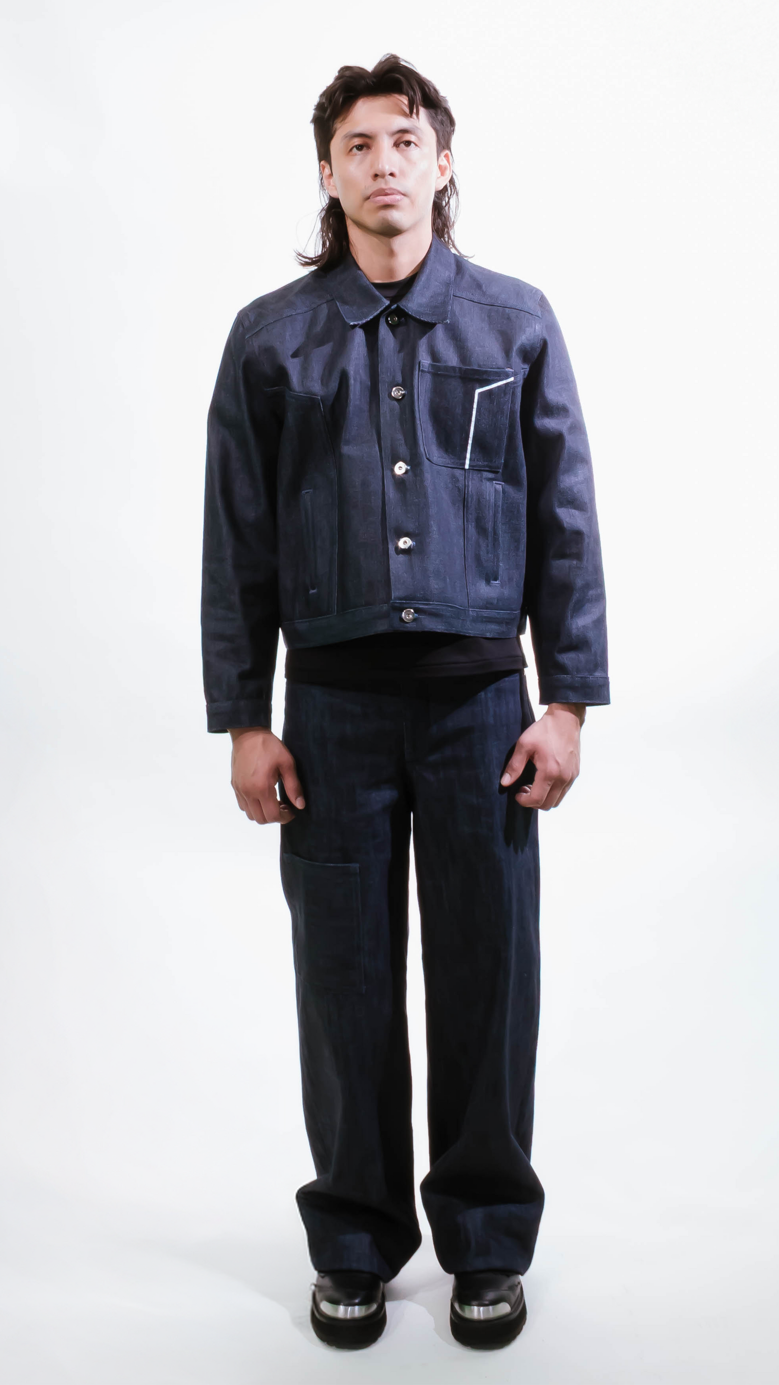 DROPPED SHOULDER SELVEDGE JACKET