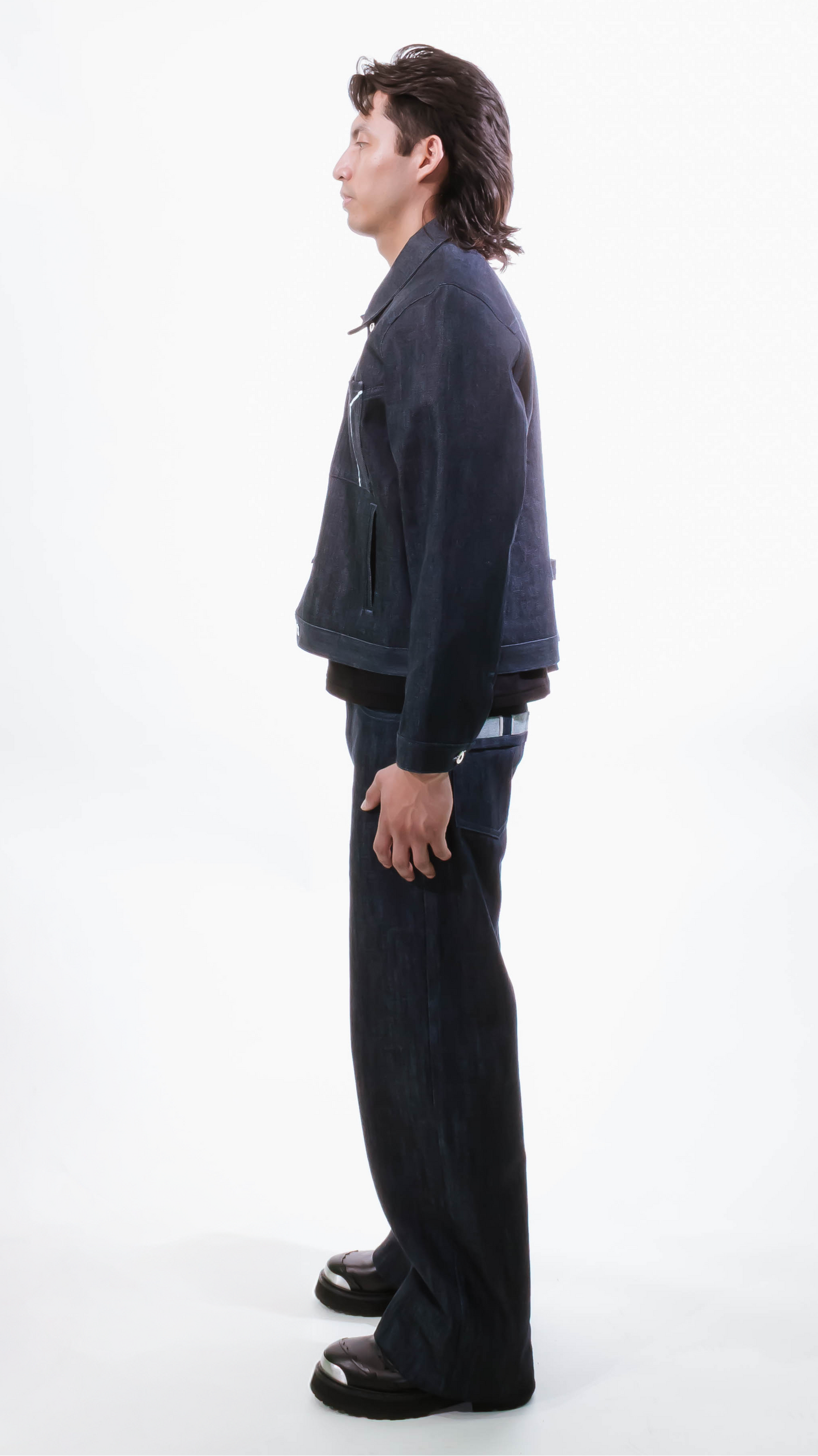 DROPPED SHOULDER SELVEDGE JACKET