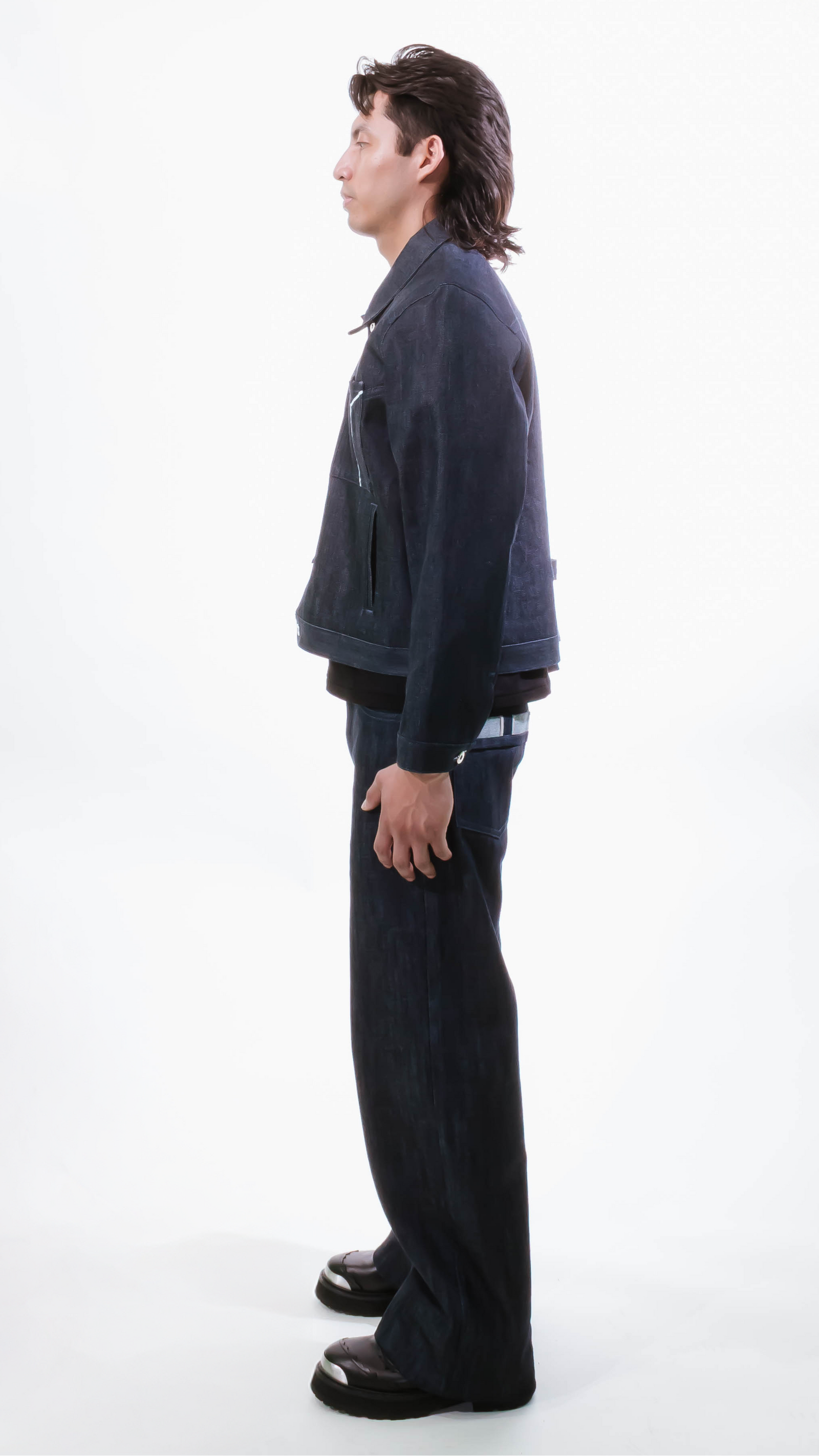 DROPPED SHOULDER SELVEDGE JACKET