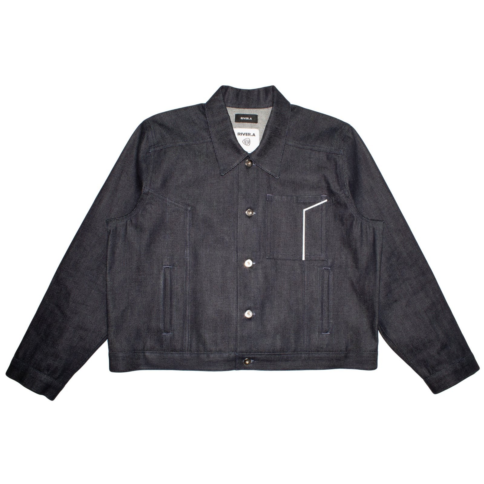DROPPED SHOULDER SELVEDGE JACKET